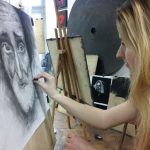 zajęcia portretowe rysunek ołówkiem pracownie Gratia Artis